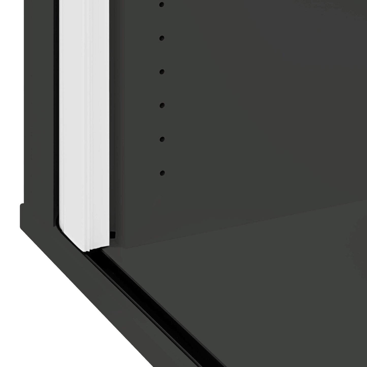 UNI Querroll store cabinet | 2 Oh, 1000 x 777 mm, anthracite / white