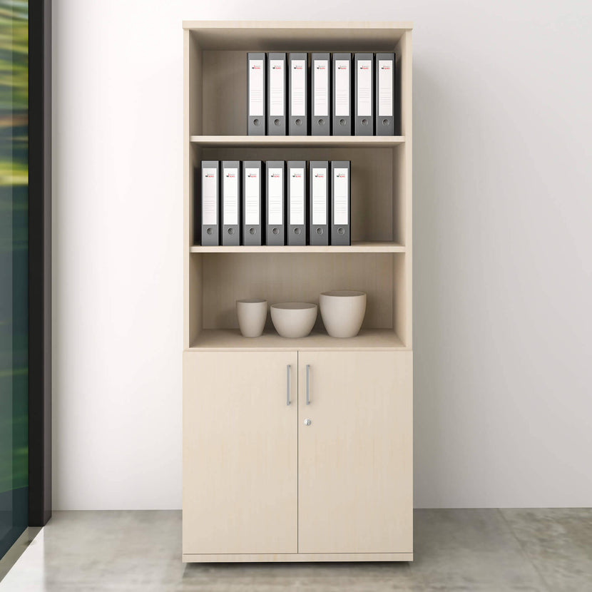 UNI Combine cabinet | 5 Oh, 800 x 1897 mm, maple