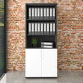 UNI Armoire combinée | 5 OH, 800 x 1897 mm, anthracite / blanc - 1 Thumbnail Image