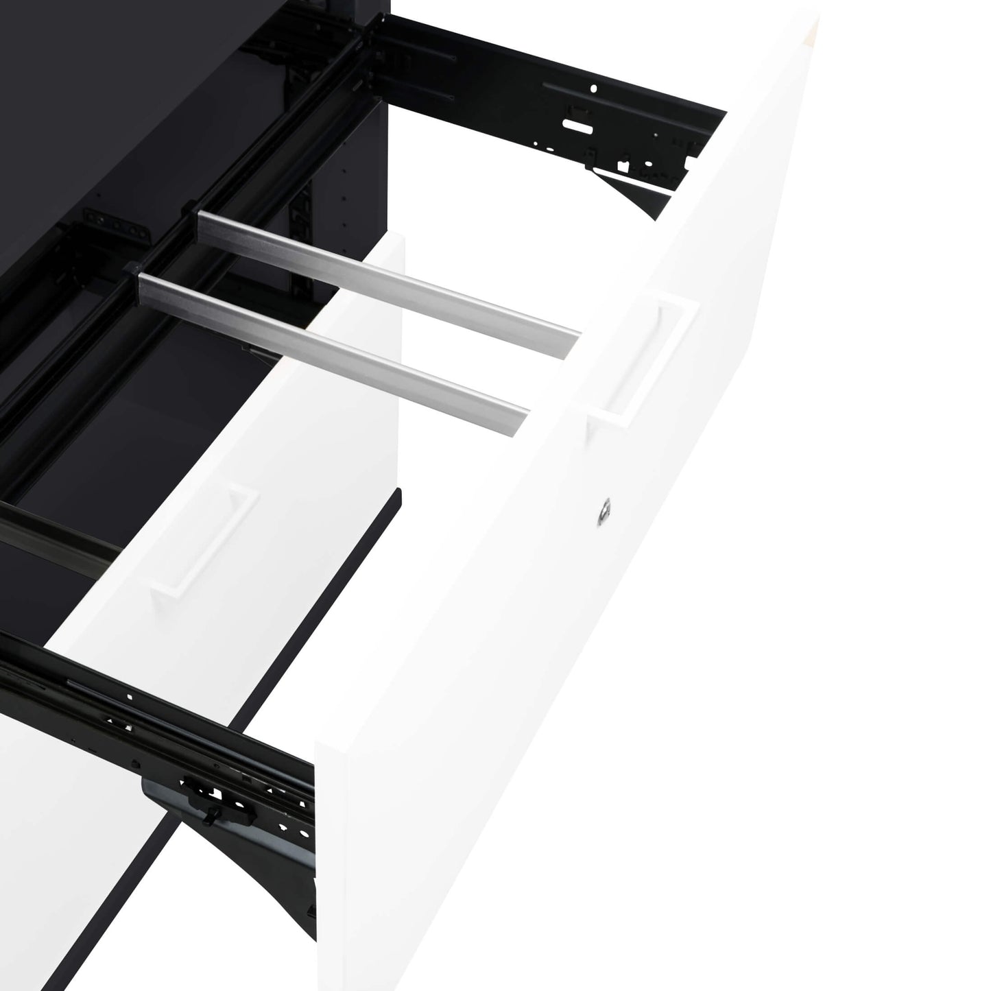 UNI Combined cabinet with hanging register | 5 Oh, 800 x 1897 mm, anthracite / white