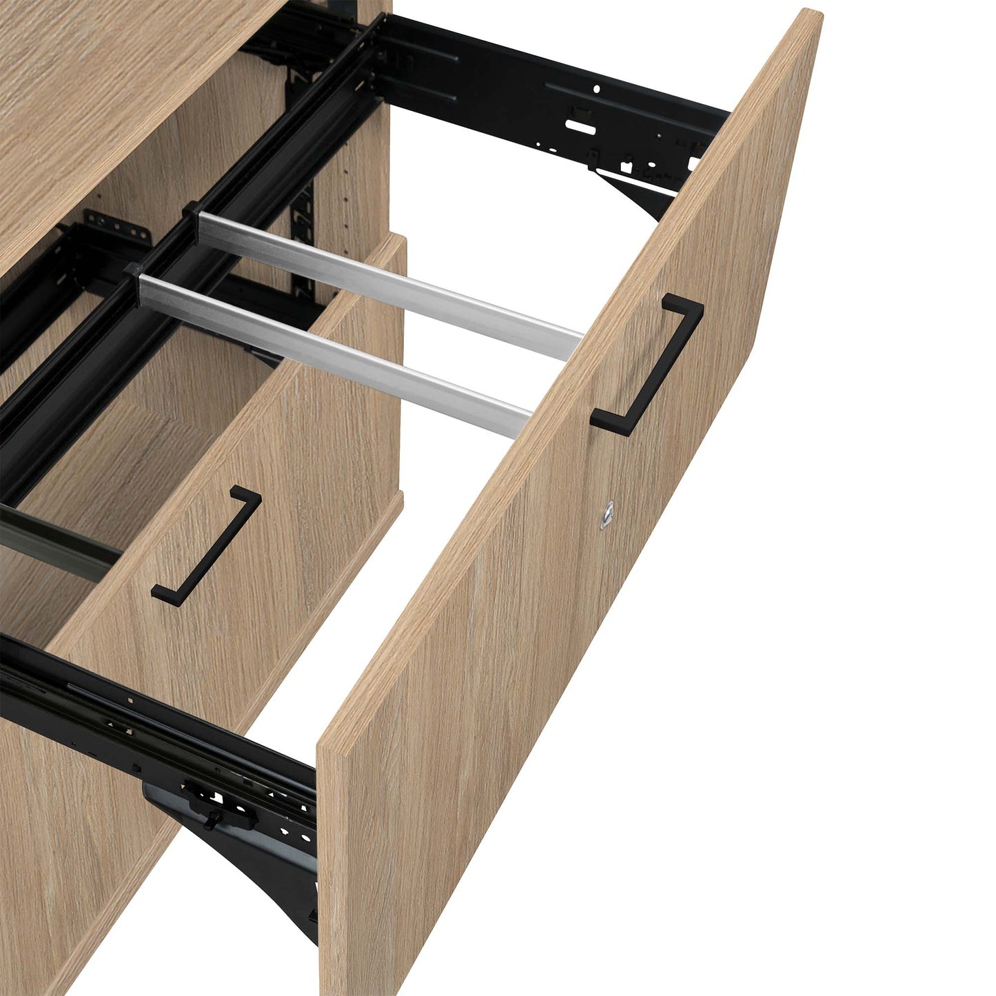 UNI Armoire combinée avec registre suspendu | 5 oh, 800 x 1897 mm, chêne ambre