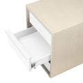 NOVA Rollcontainer | 3 Schubladen, 600 mm tief, Ahorn / Weiß - 4 Thumbnail Image