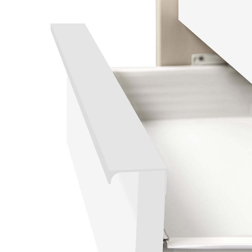 NOVA Roll container | 3 drawers, 600 mm deep, maple / white