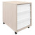 NOVA Roll container | 3 drawers, 600 mm deep, maple / white