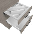 OPTIMA Caisson mobile | 3 tiroirs + 1 compartiment pour petites pièces, profondeur 600 mm, chêne nordique gris - 2 Thumbnail Image