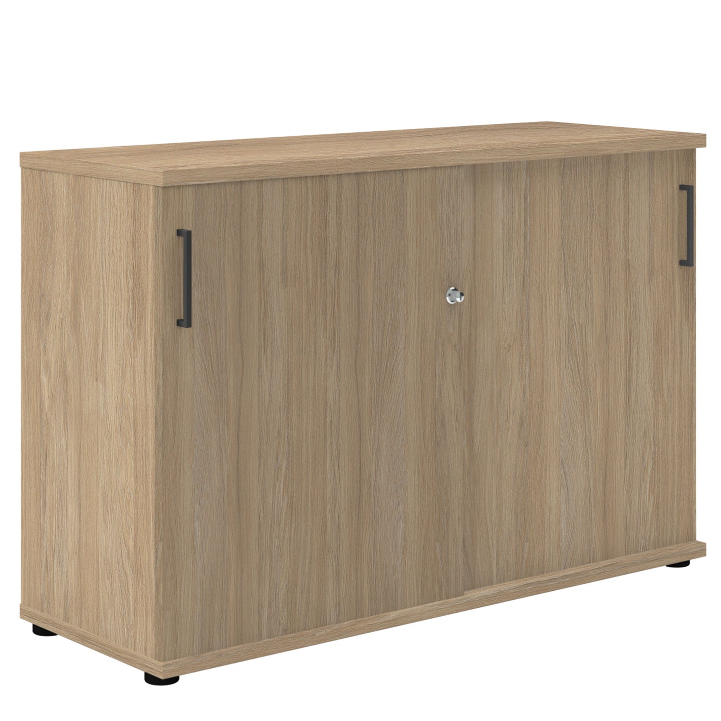 UNI Sliding door cabinet | 2 Oh, 1200 x 777 mm, amber oak