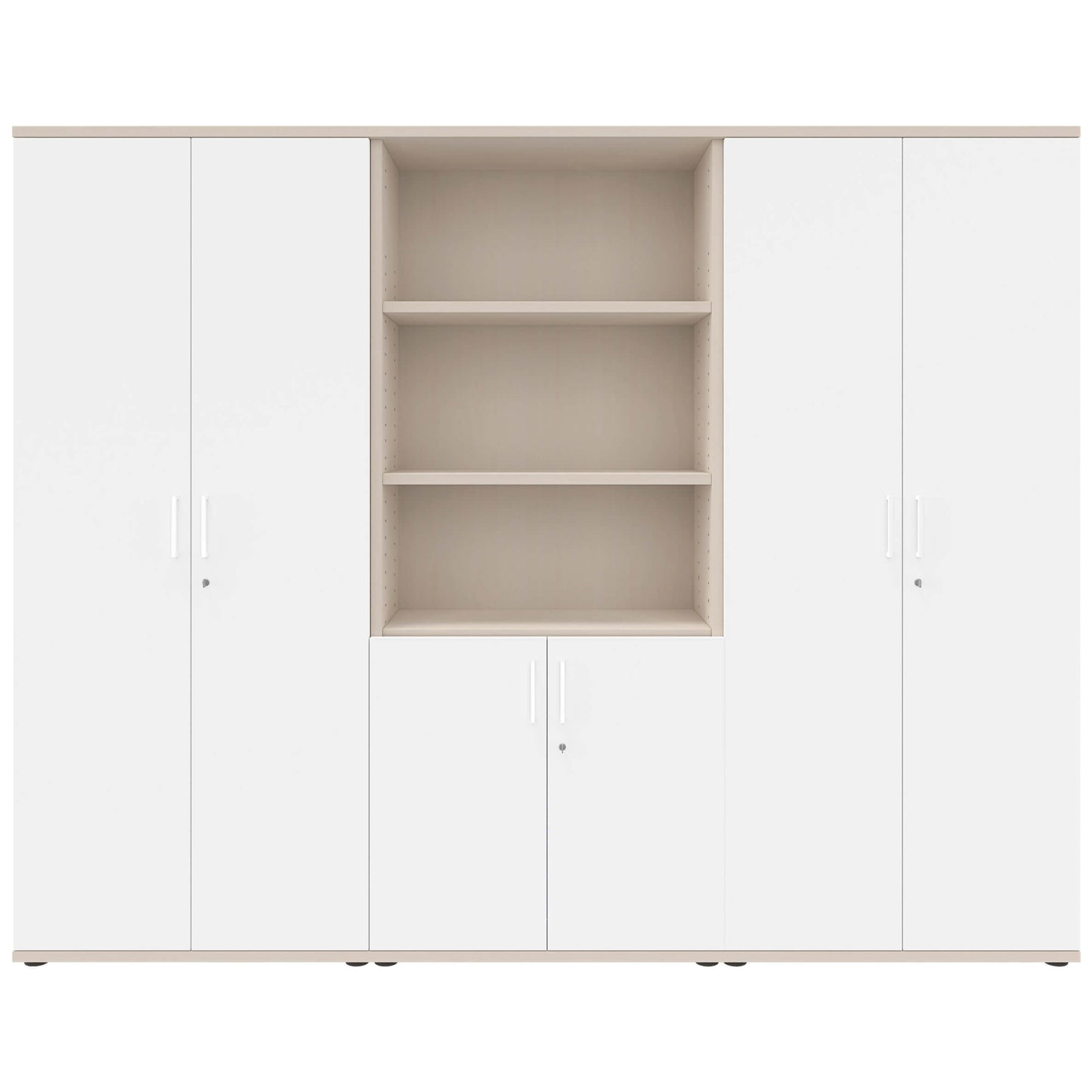 UNI Mur mur | 5 oh, 2400 x 1897 mm, érable / blanc