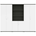 UNI Storage wall | 5 OH, 2400 x 1897 mm, Anthracite / White - 3 Thumbnail Image