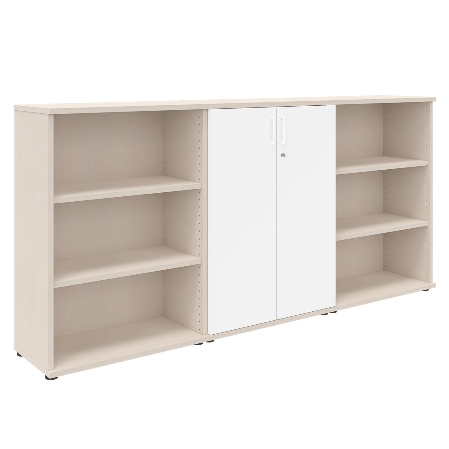 UNI Armoire murale | 3 OH, 2400 x 1143 mm, érable / blanc
