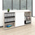 UNI Armoire murale | 3 OH, 2400 x 1143 mm, érable / blanc