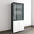 UNI Showcase cabinet | 5 Oh, 800 x 1897 mm, anthracite / white