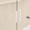 UNI Armadio vetrina con classificatore sospeso | 5 OH, 800 x 1897 mm, Acero / Bianco - 9 Thumbnail Image