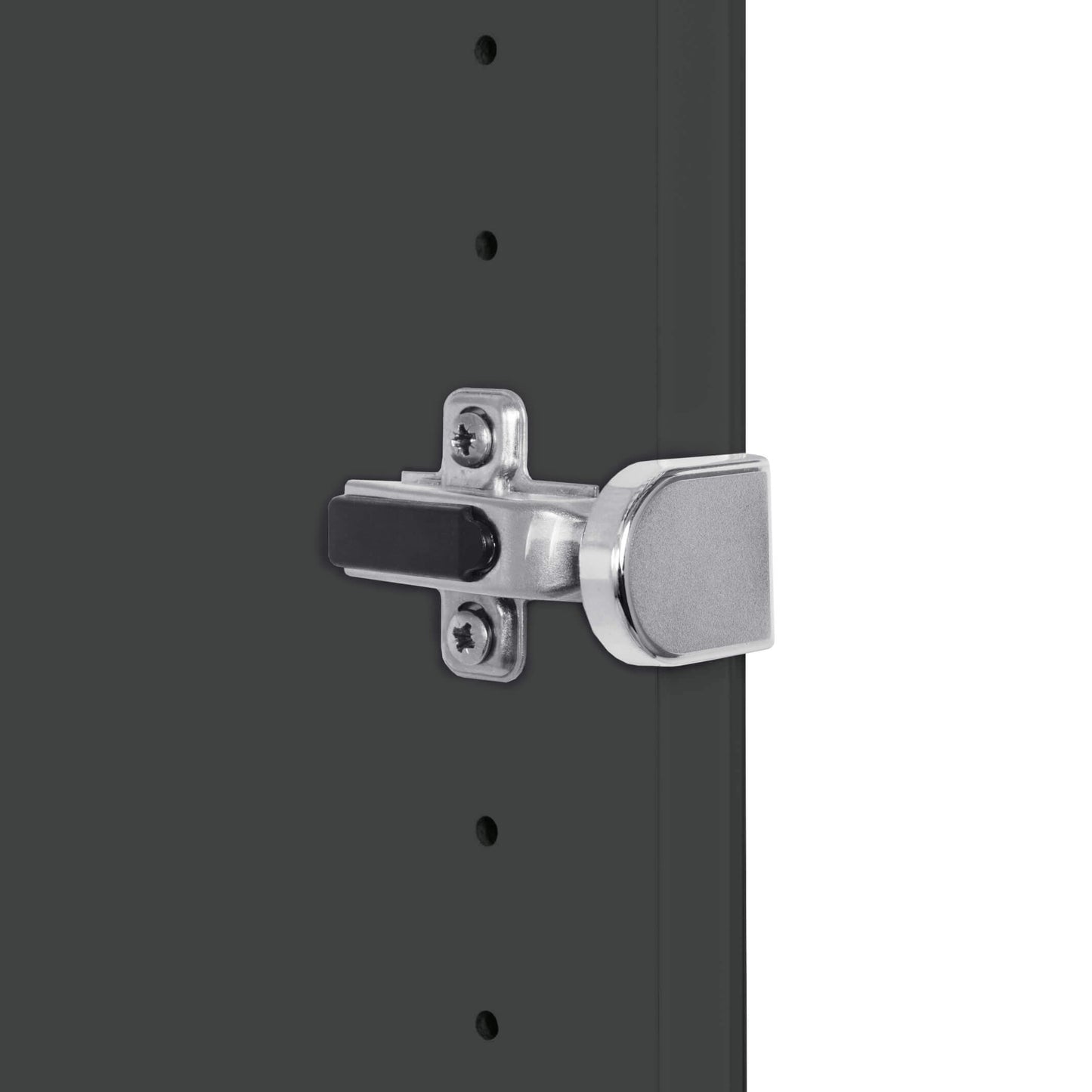 UNI Showcase cabinet with hanger register | 5 Oh, 800 x 1897 mm, anthracite / white