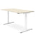 ACTIVE Scrivania | Regolabile elettricamente in altezza, 1600 x 800 mm, acero