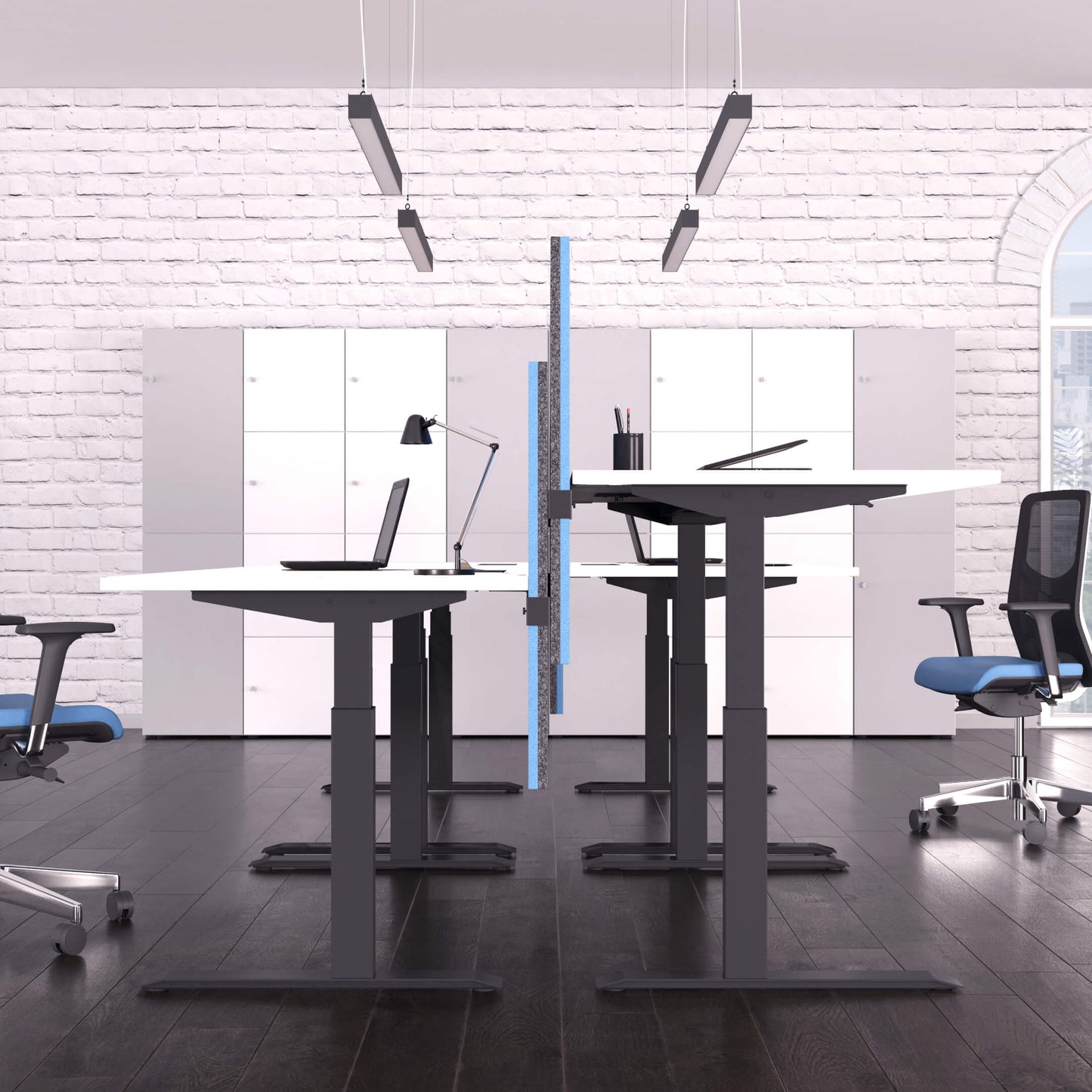 ACTIVE Schreibtisch | 1600 x 800 mm, elektrisch höhenverstellbar, Weiß