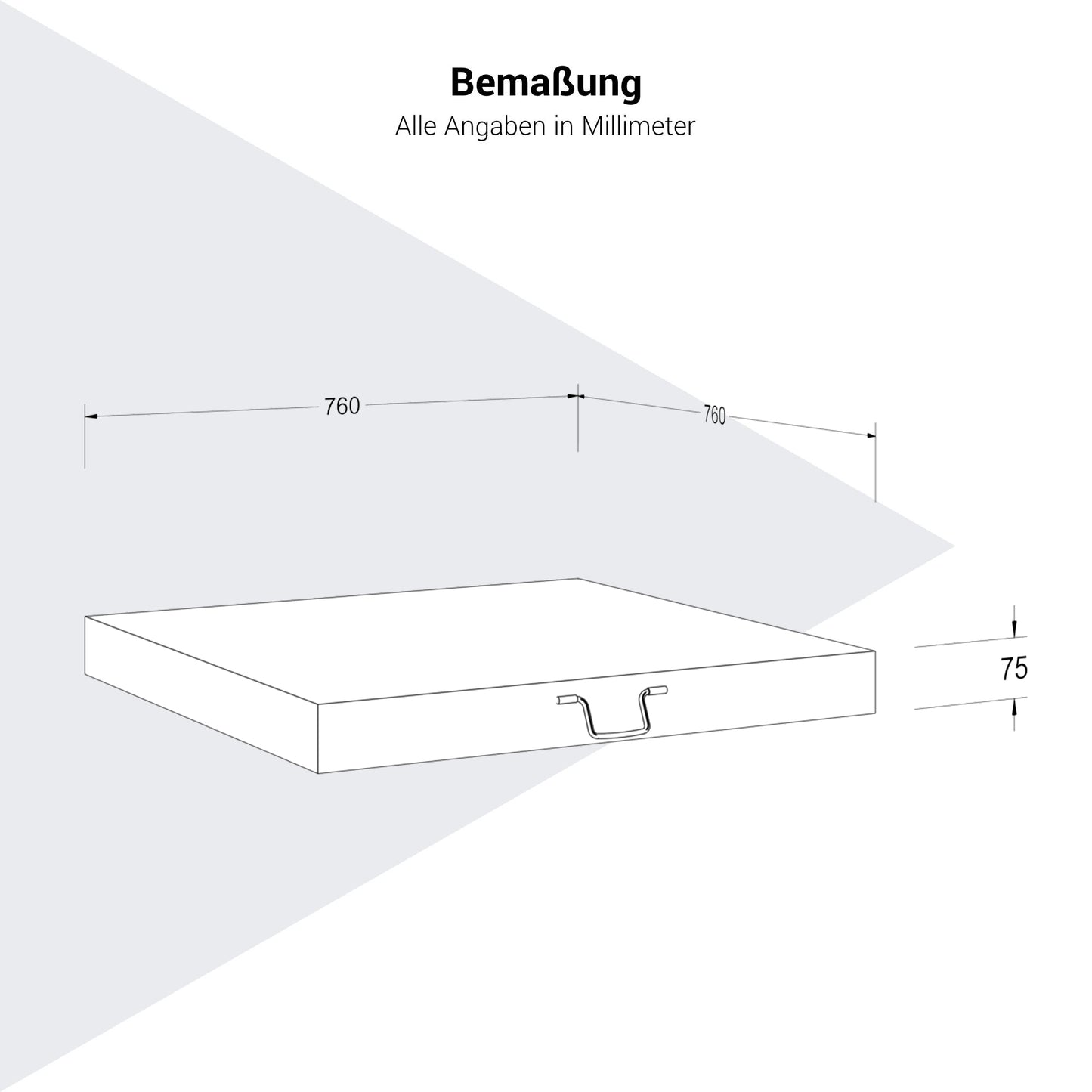 Platinum AREZZO Schirmständer | Mit versenkten Rollen, Schwarz gebrannter Granit, 90 kg