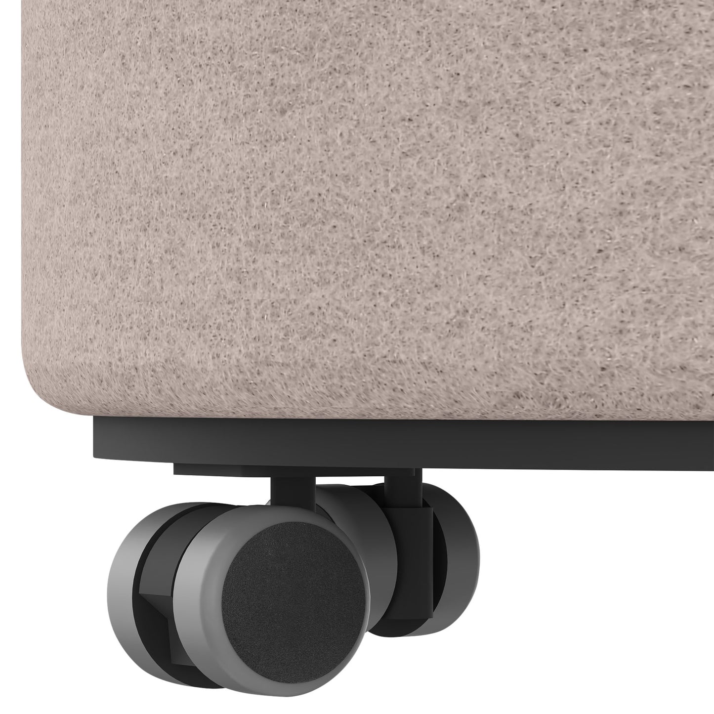 GIRO Pouf / tabouret de siège | Rollbar, Ø 400 mm, couvercles de laine Velito / Synergy