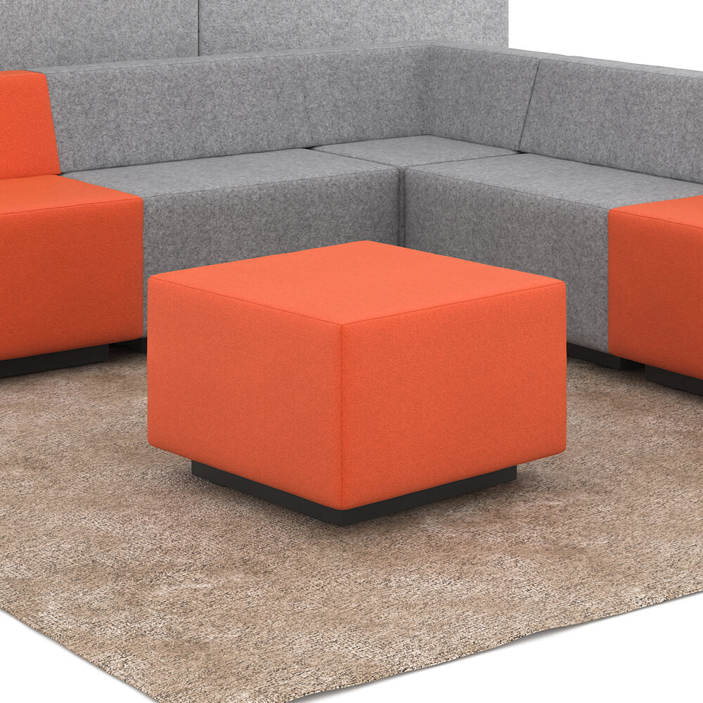 JAZZ Pouf / tabouret de siège | 800 x 600 mm, tissus de référence Lucia / Velito / Synergy