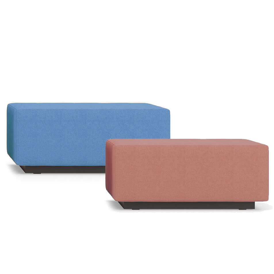 JAZZ Pouf / tabouret de siège | 1200 x 600 mm, tissus de référence Lucia / Velito / Synergy