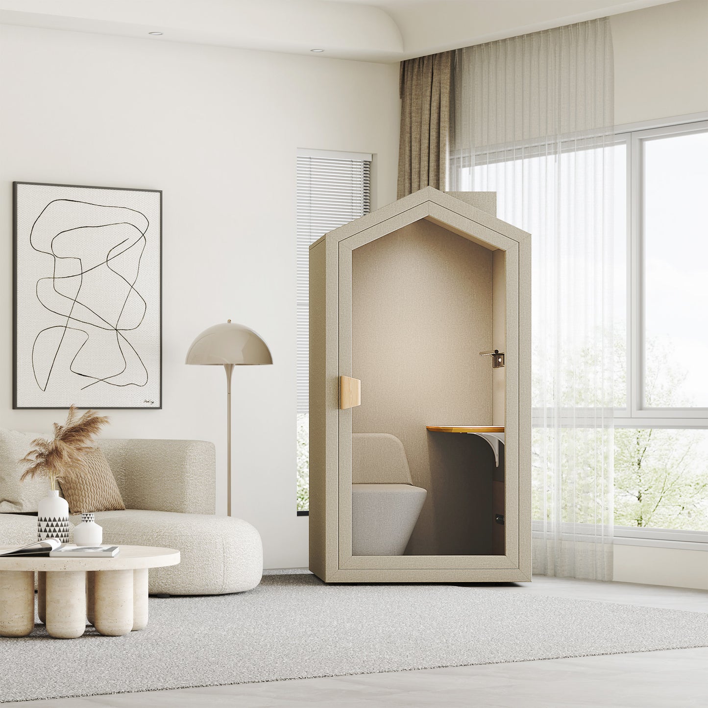 Soundbox Quiet House | Scraped telephone box, for 1 person