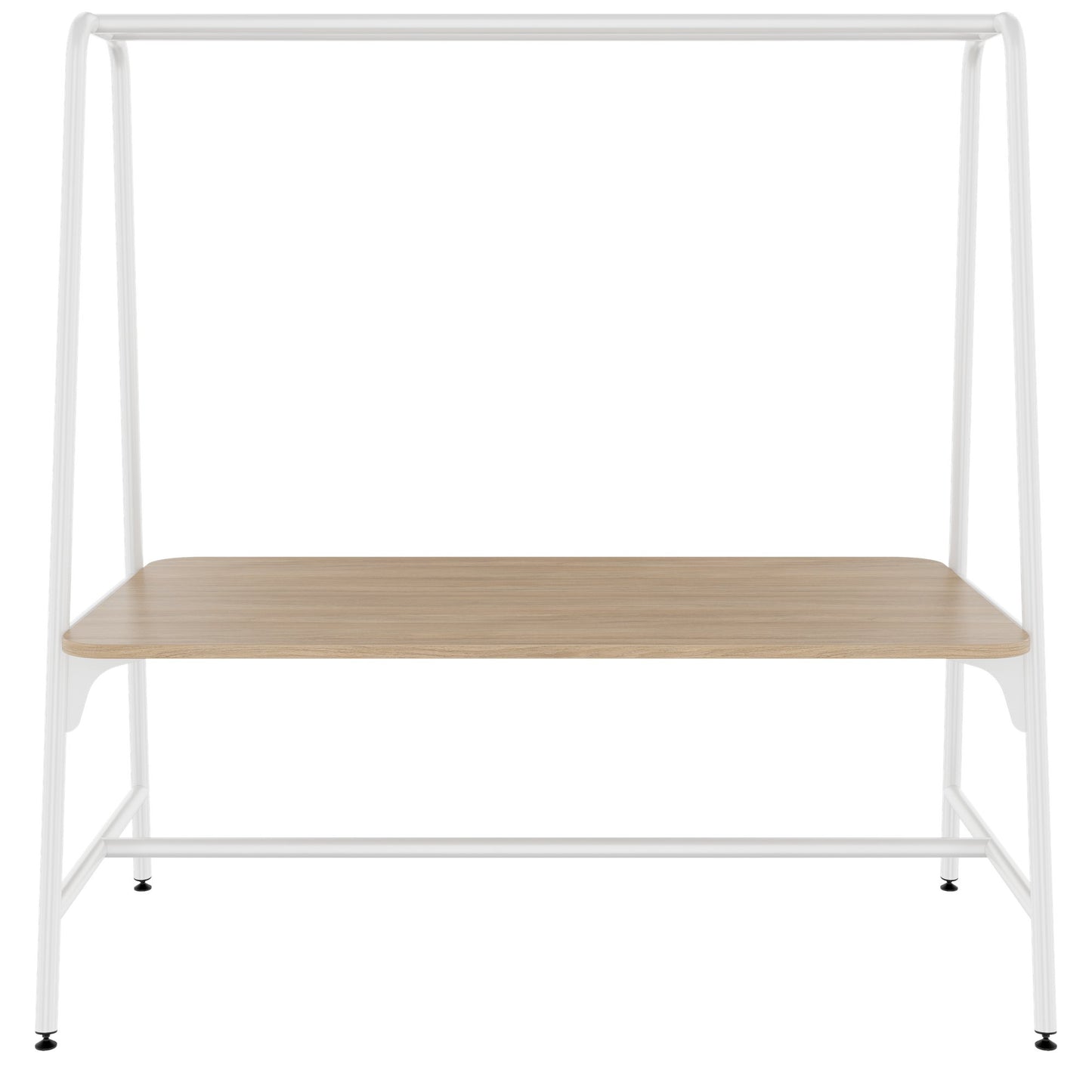 ROUND Multipurpose Tisch | 1600 - 1800 x 740 - 1050 mm, Bernsteineiche