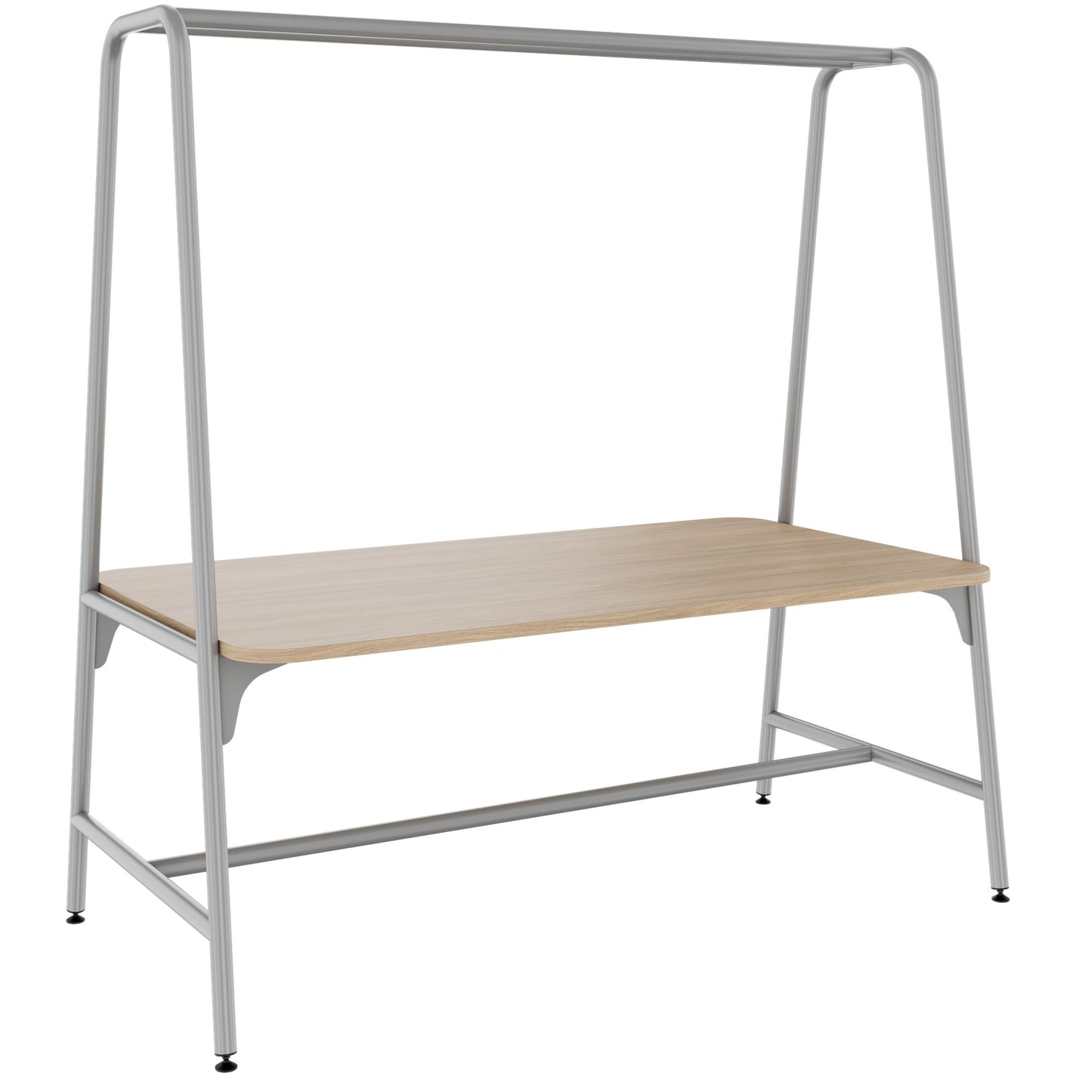ROUND Multipurpose Tisch | 1600 - 1800 x 740 - 1050 mm, Bernsteineiche
