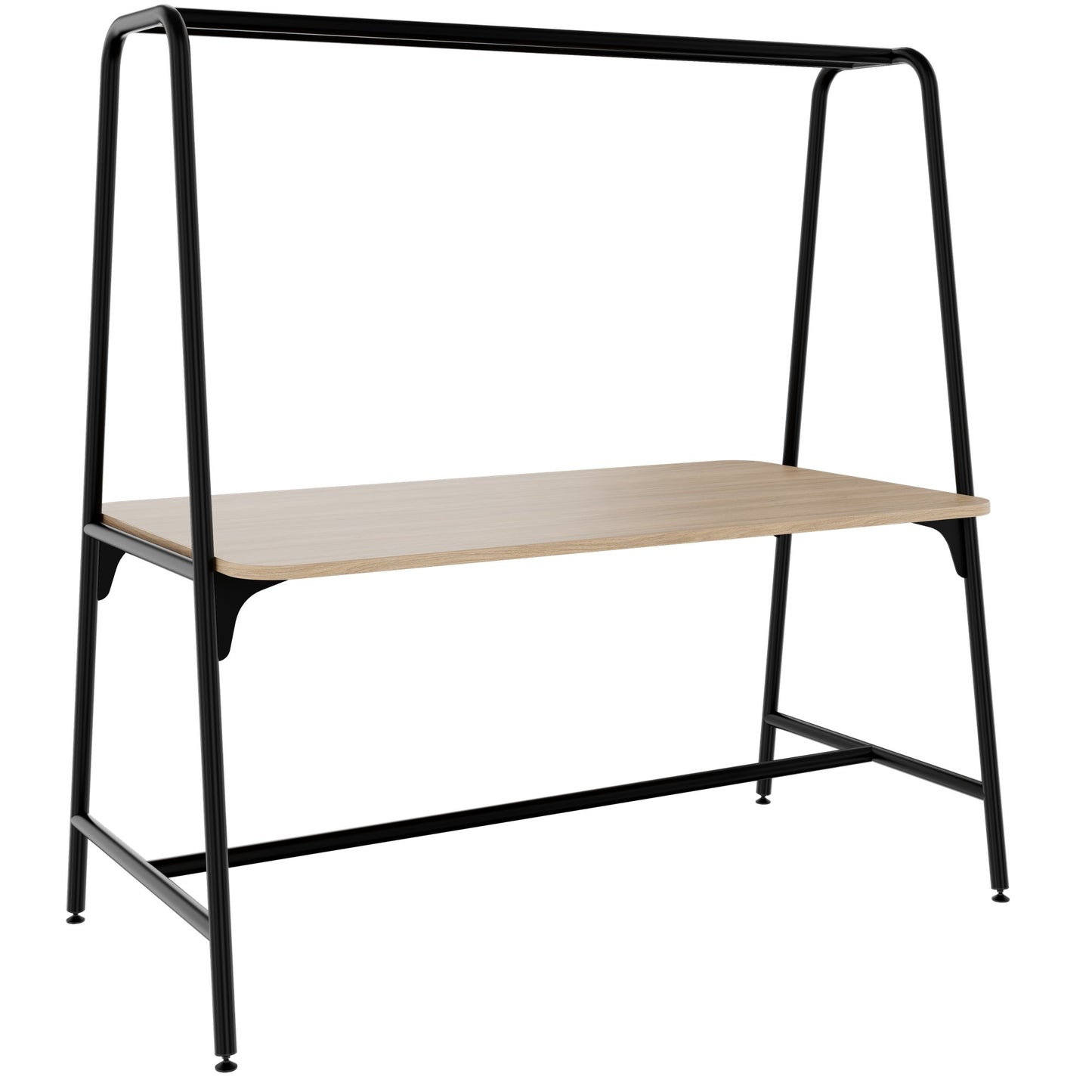 ROUND Multipurpose Tisch | 1600 - 1800 x 740 - 1050 mm, Bernsteineiche