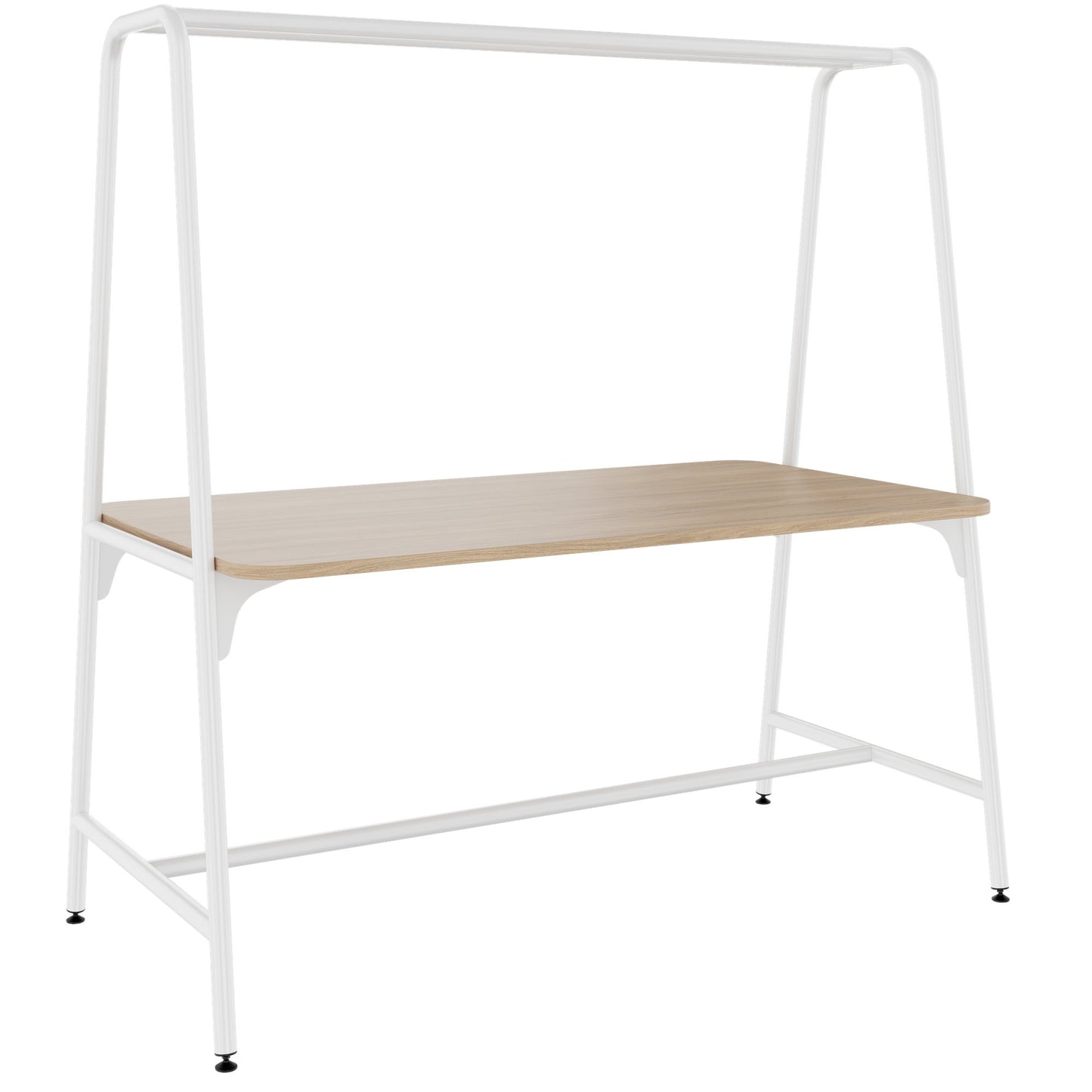 ROUND Multipurpose Tisch | 1600 - 1800 x 740 - 1050 mm, Bernsteineiche