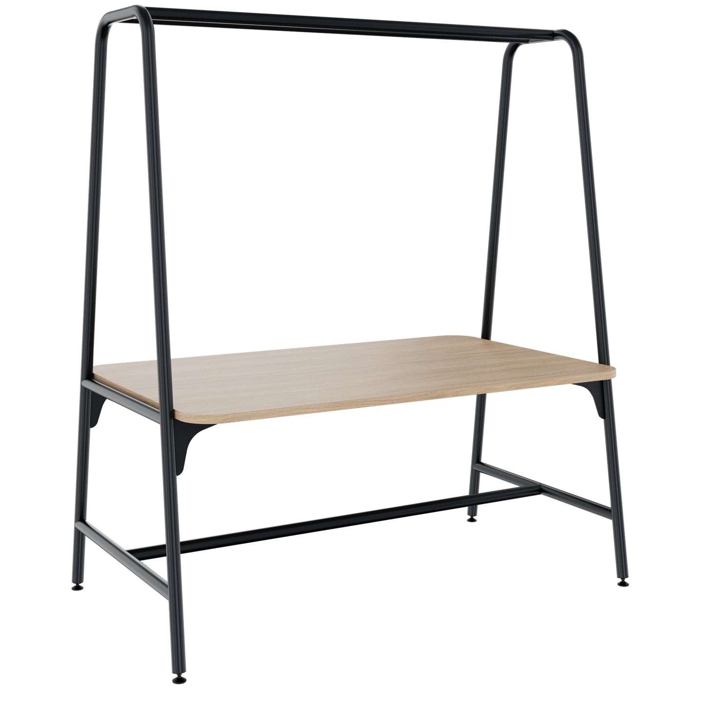 ROUND Multipurpose Tisch | 1600 - 1800 x 740 - 1050 mm, Bernsteineiche