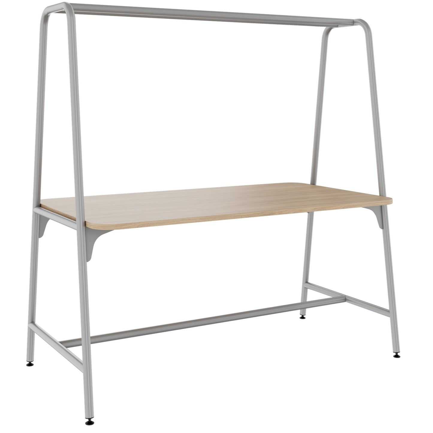 ROUND Multipurpose Tisch | 1600 - 1800 x 740 - 1050 mm, Bernsteineiche