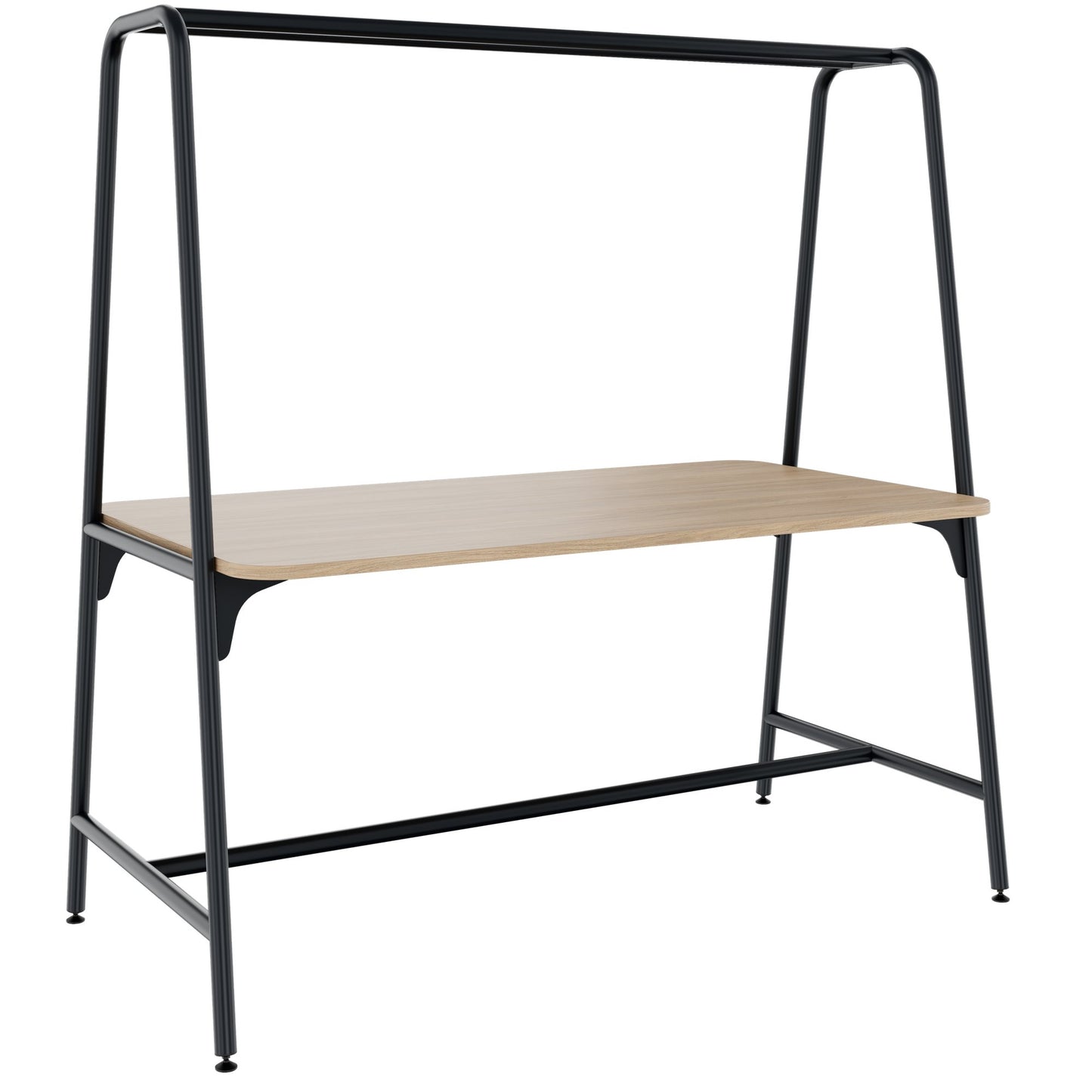 ROUND Multipurpose Tisch | 1600 - 1800 x 740 - 1050 mm, Bernsteineiche