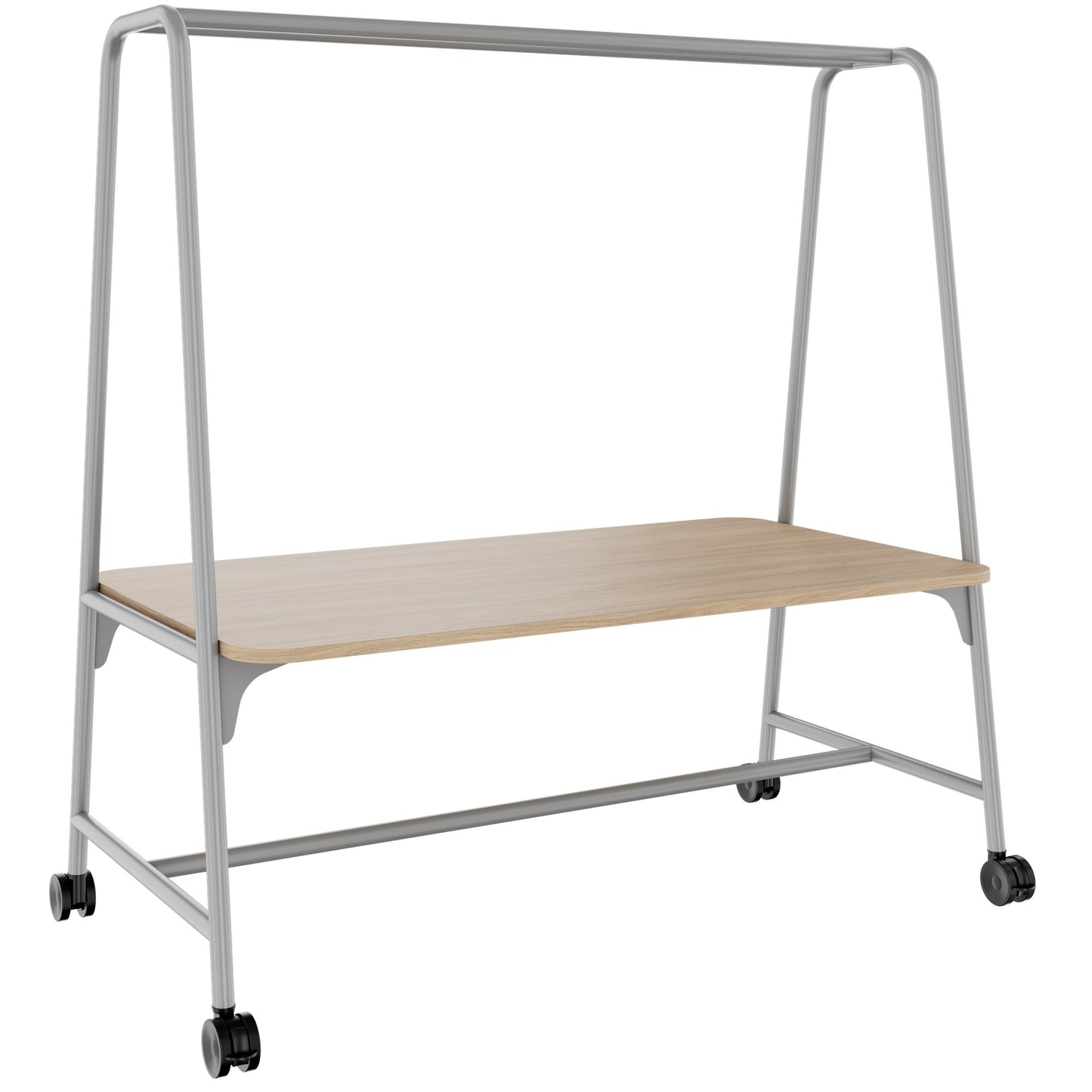 ROUND Multipurpose Tisch | 1600 - 1800 x 740 - 1050 mm, Bernsteineiche