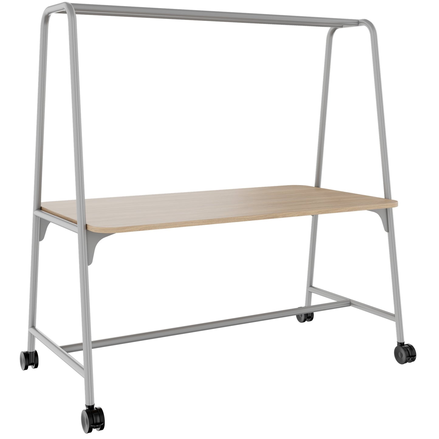 ROUND Multipurpose Tisch | 1600 - 1800 x 740 - 1050 mm, Bernsteineiche