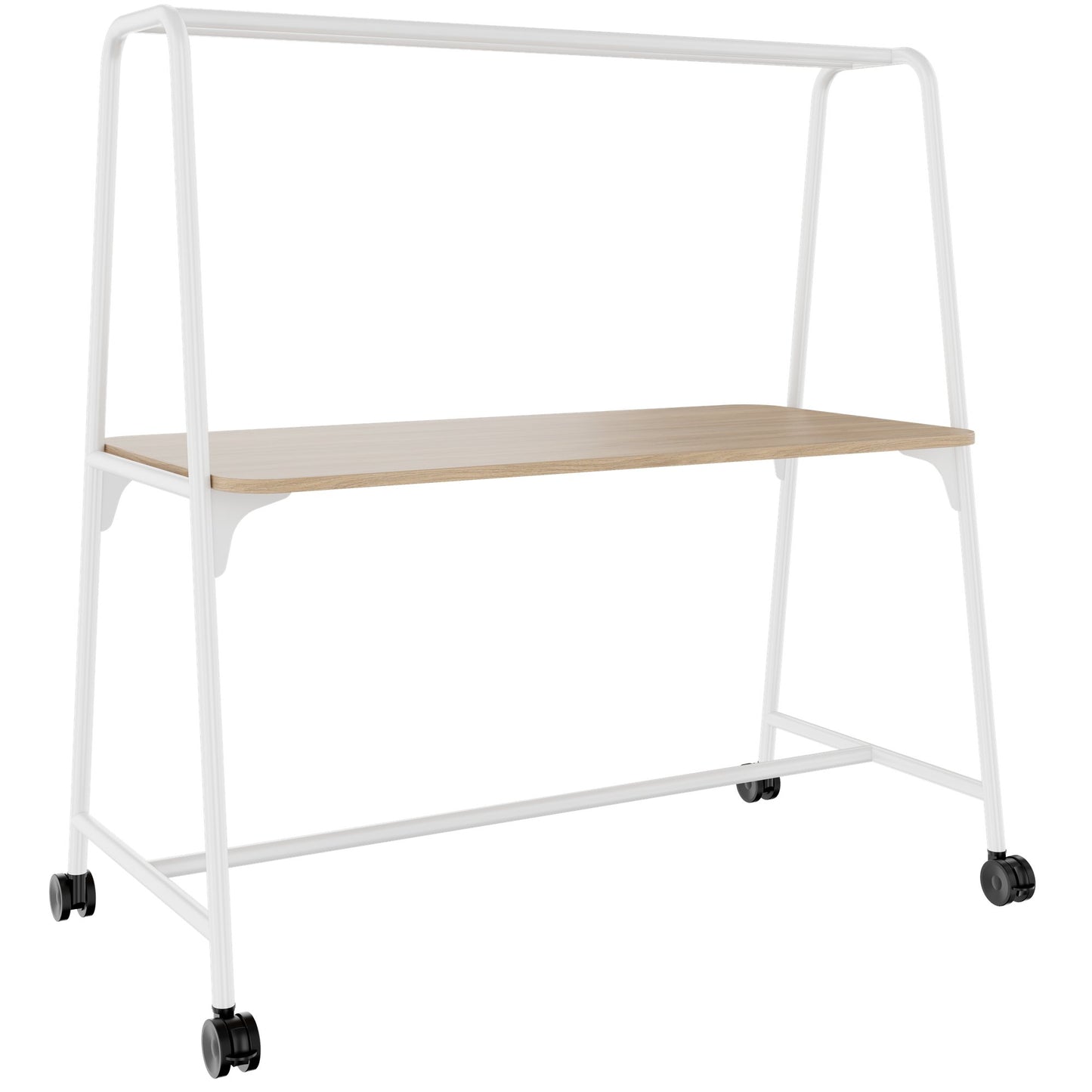 ROUND Multipurpose Tisch | 1600 - 1800 x 740 - 1050 mm, Bernsteineiche