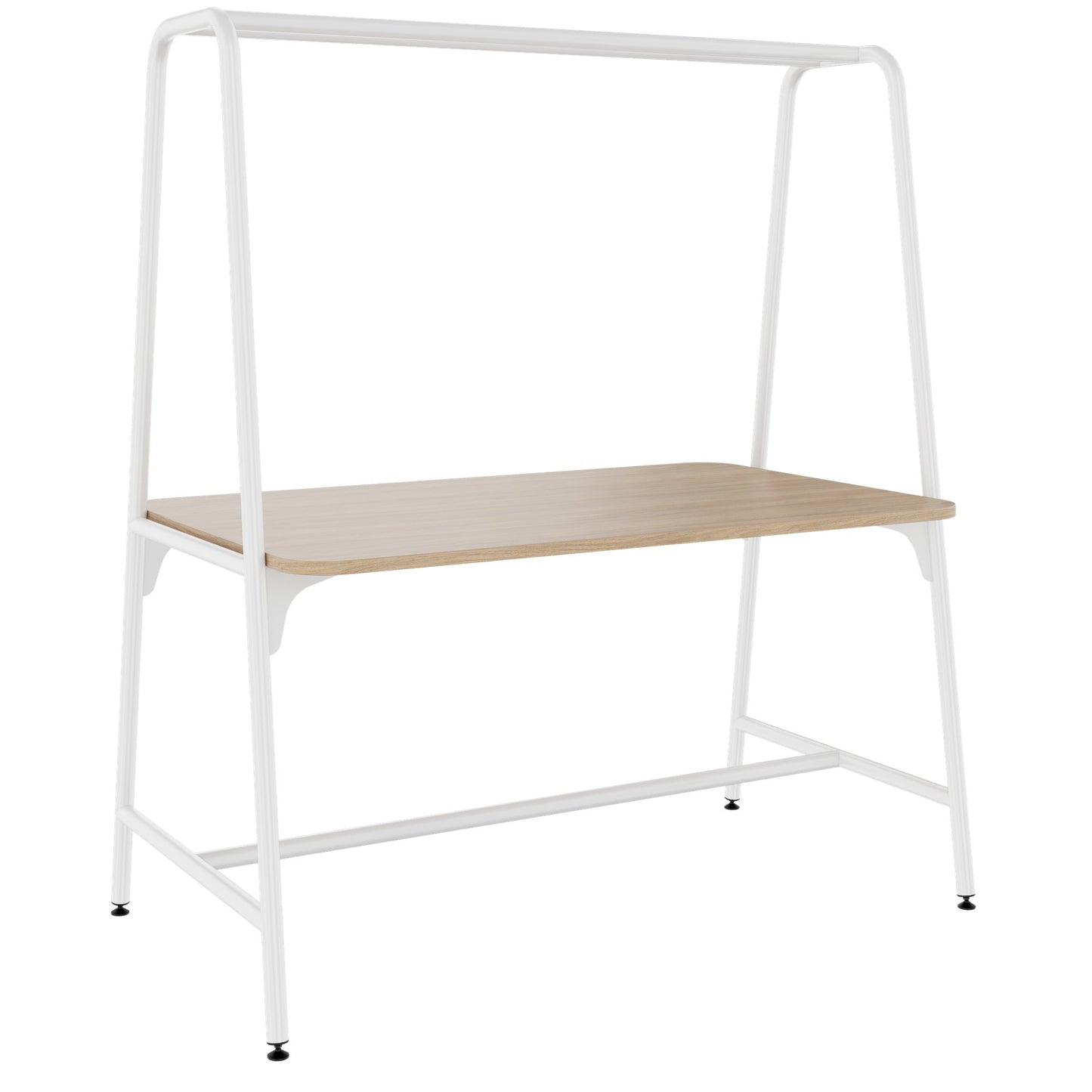 ROUND Multipurpose Tisch | 1600 - 1800 x 740 - 1050 mm, Bernsteineiche