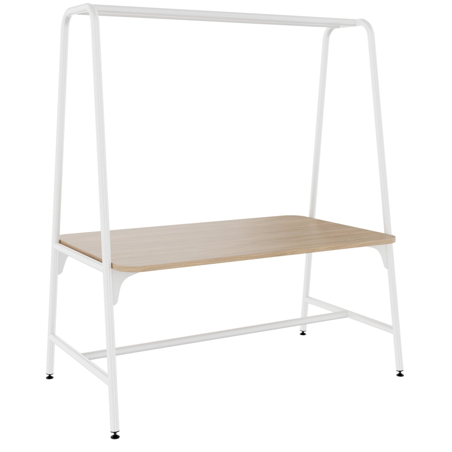 ROUND Multipurpose Tisch | 1600 - 1800 x 740 - 1050 mm, Bernsteineiche
