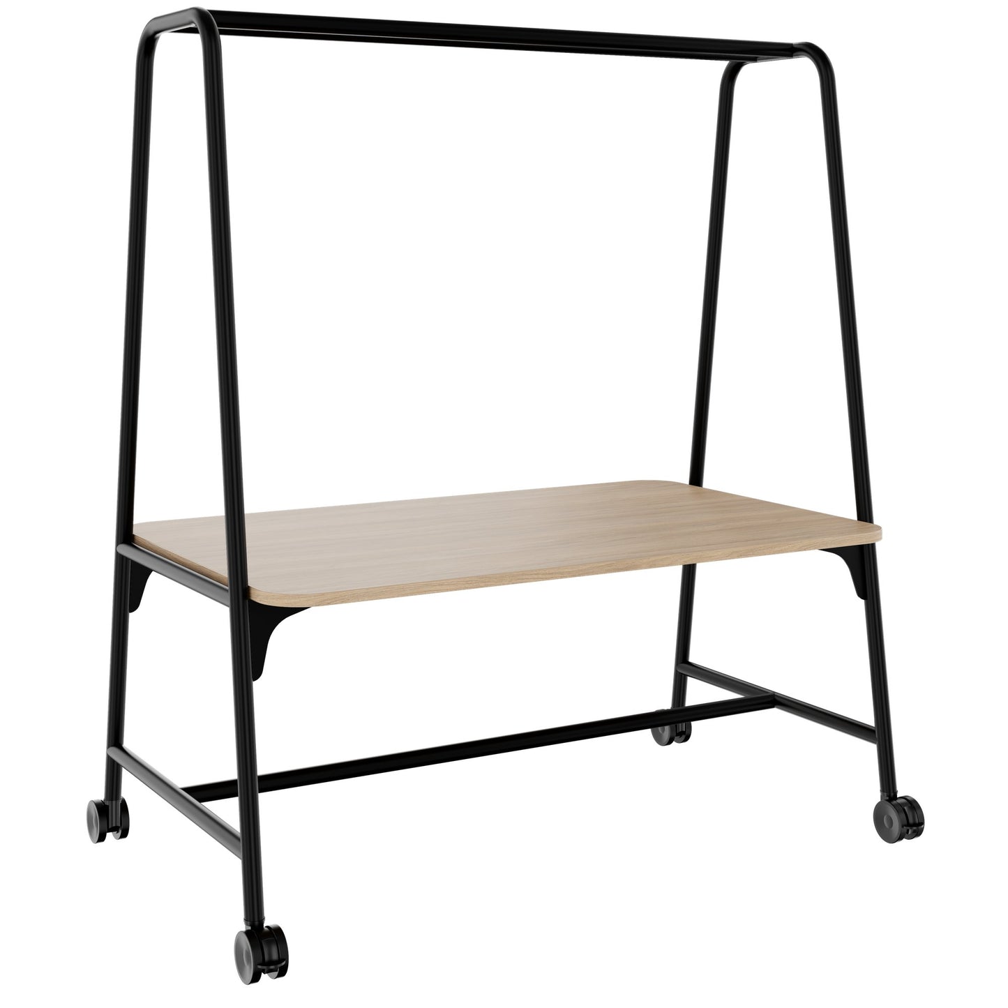 ROUND Multipurpose Tisch | 1600 - 1800 x 740 - 1050 mm, Bernsteineiche