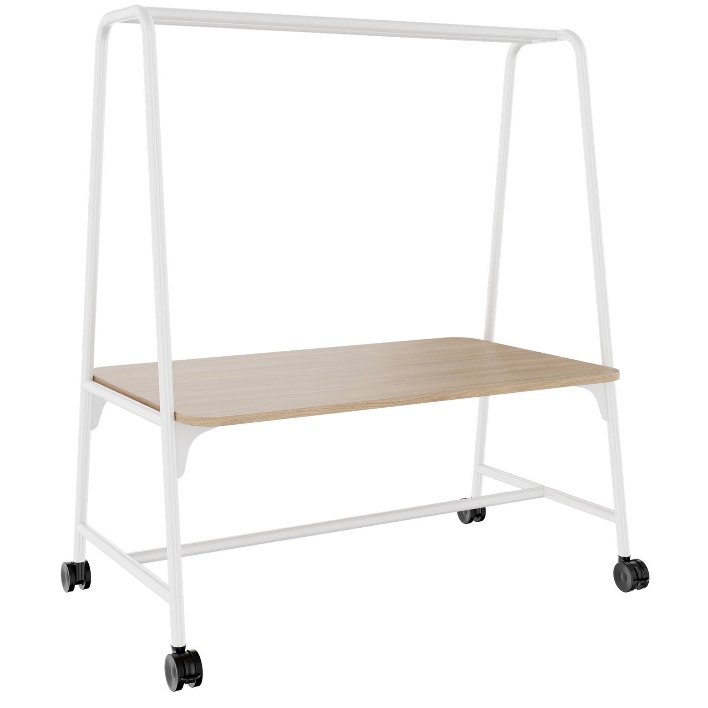 ROUND Multipurpose Tisch | 1600 - 1800 x 740 - 1050 mm, Bernsteineiche