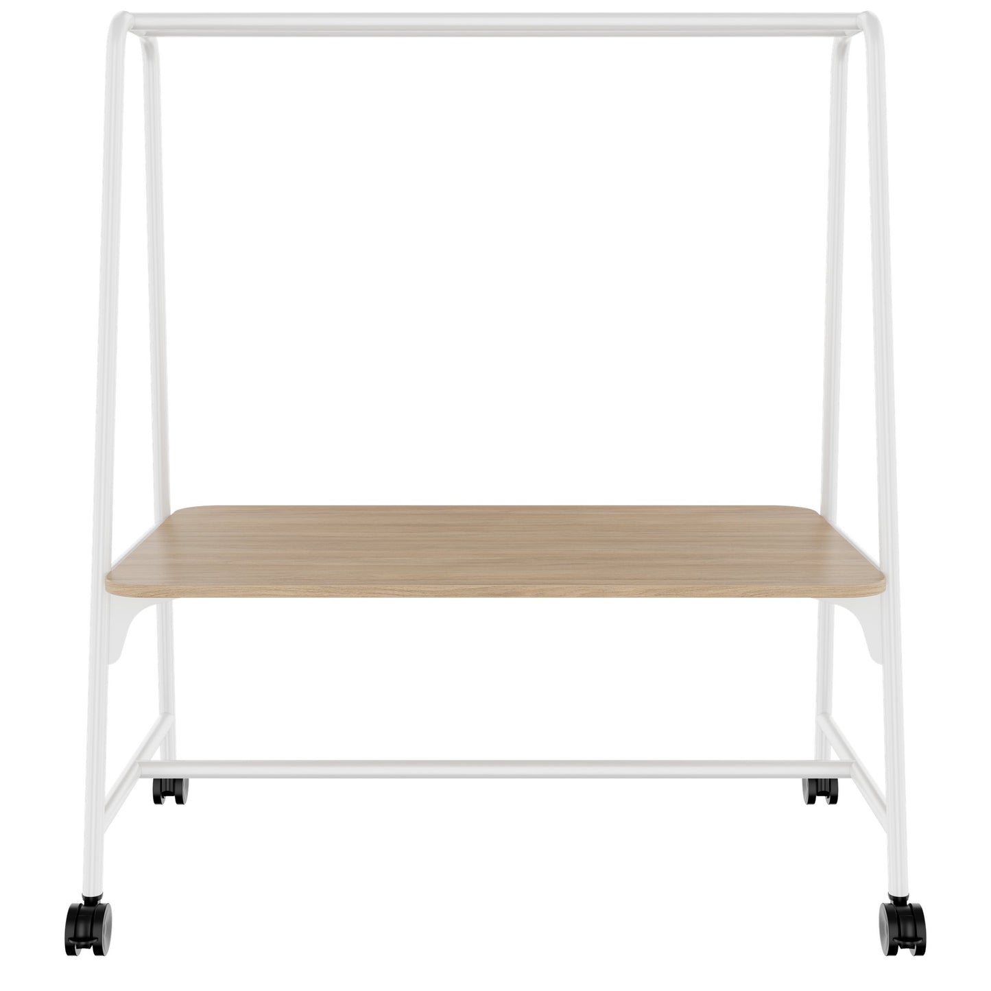 ROUND Multipurpose Tisch | 1600 - 1800 x 740 - 1050 mm, Bernsteineiche