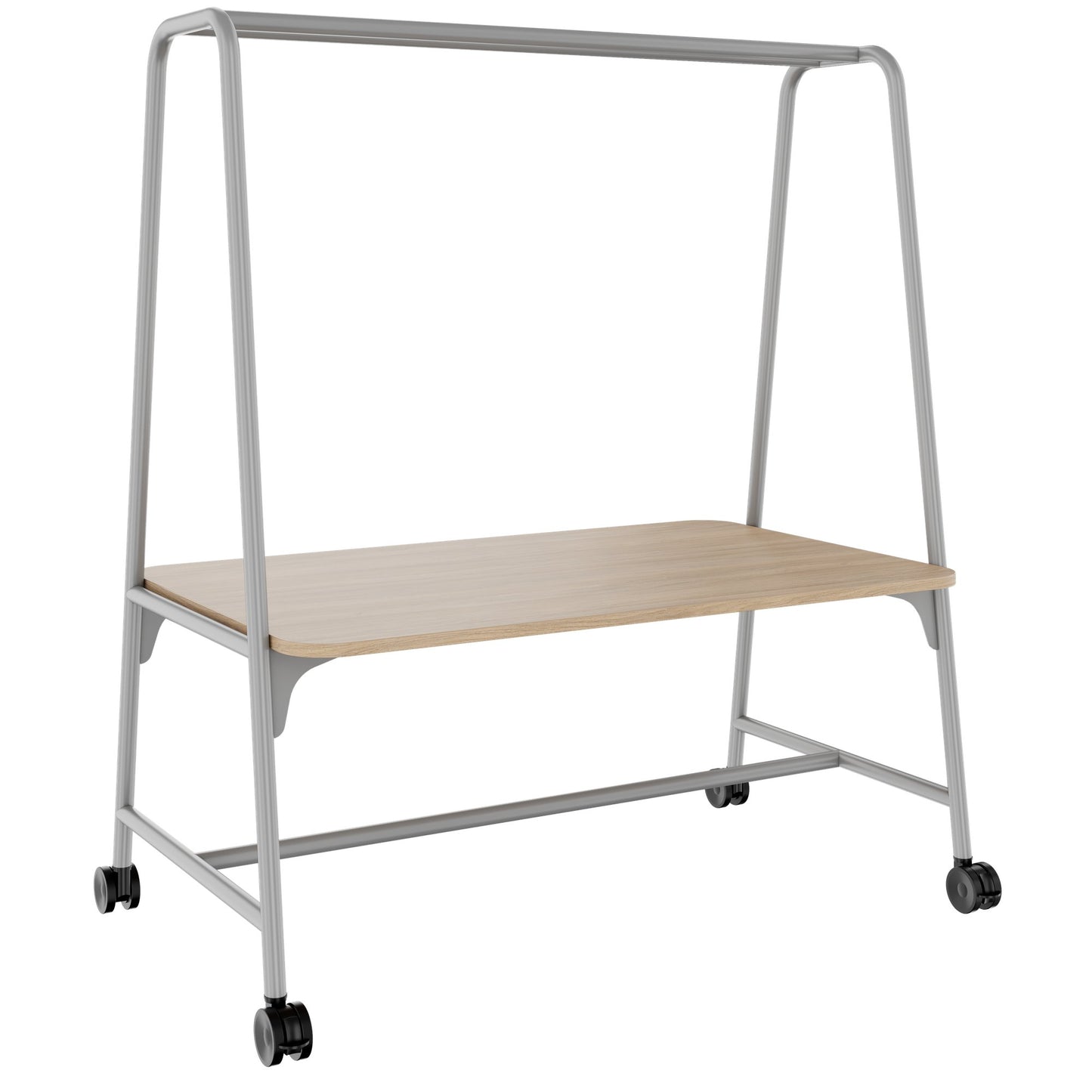 ROUND Multipurpose Tisch | 1600 - 1800 x 740 - 1050 mm, Bernsteineiche