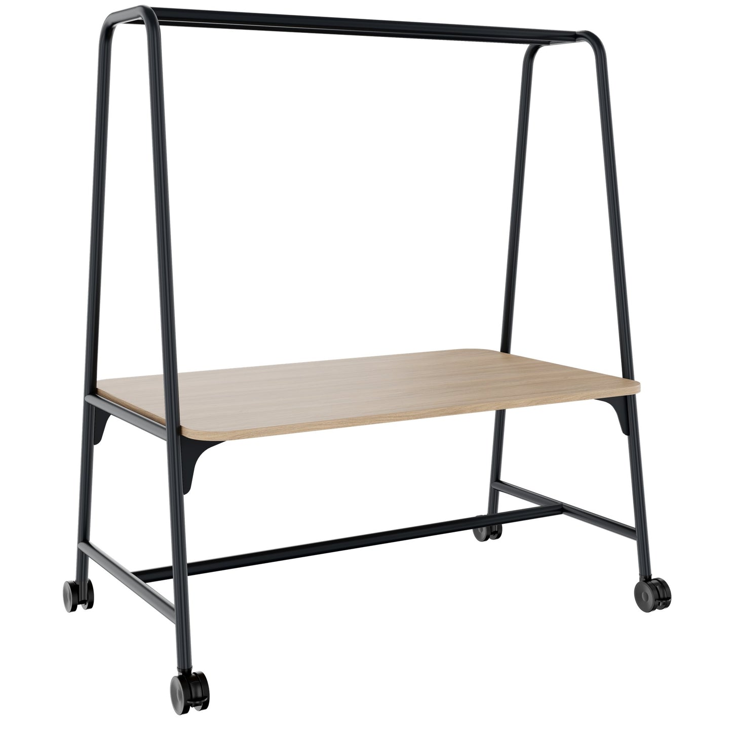ROUND Multipurpose Tisch | 1600 - 1800 x 740 - 1050 mm, Bernsteineiche