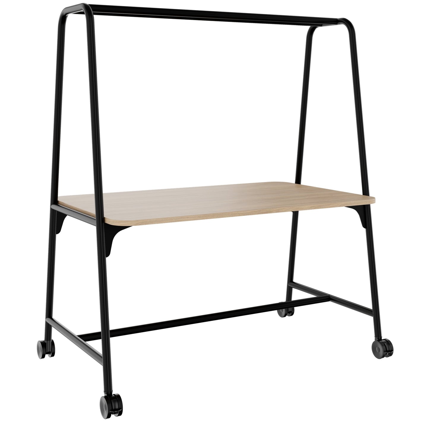 ROUND Multipurpose Tisch | 1600 - 1800 x 740 - 1050 mm, Bernsteineiche