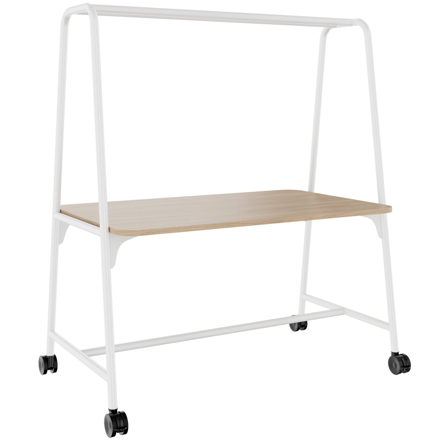 ROUND Multipurpose Tisch | 1600 - 1800 x 740 - 1050 mm, Bernsteineiche
