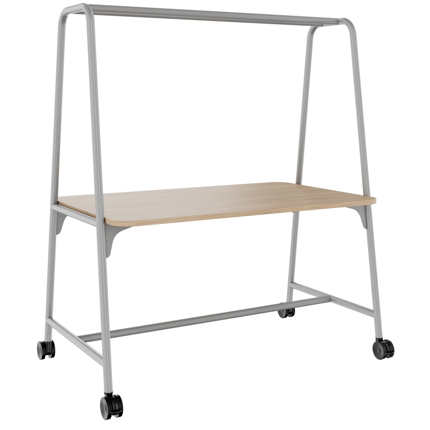 ROUND Multipurpose Tisch | 1600 - 1800 x 740 - 1050 mm, Bernsteineiche