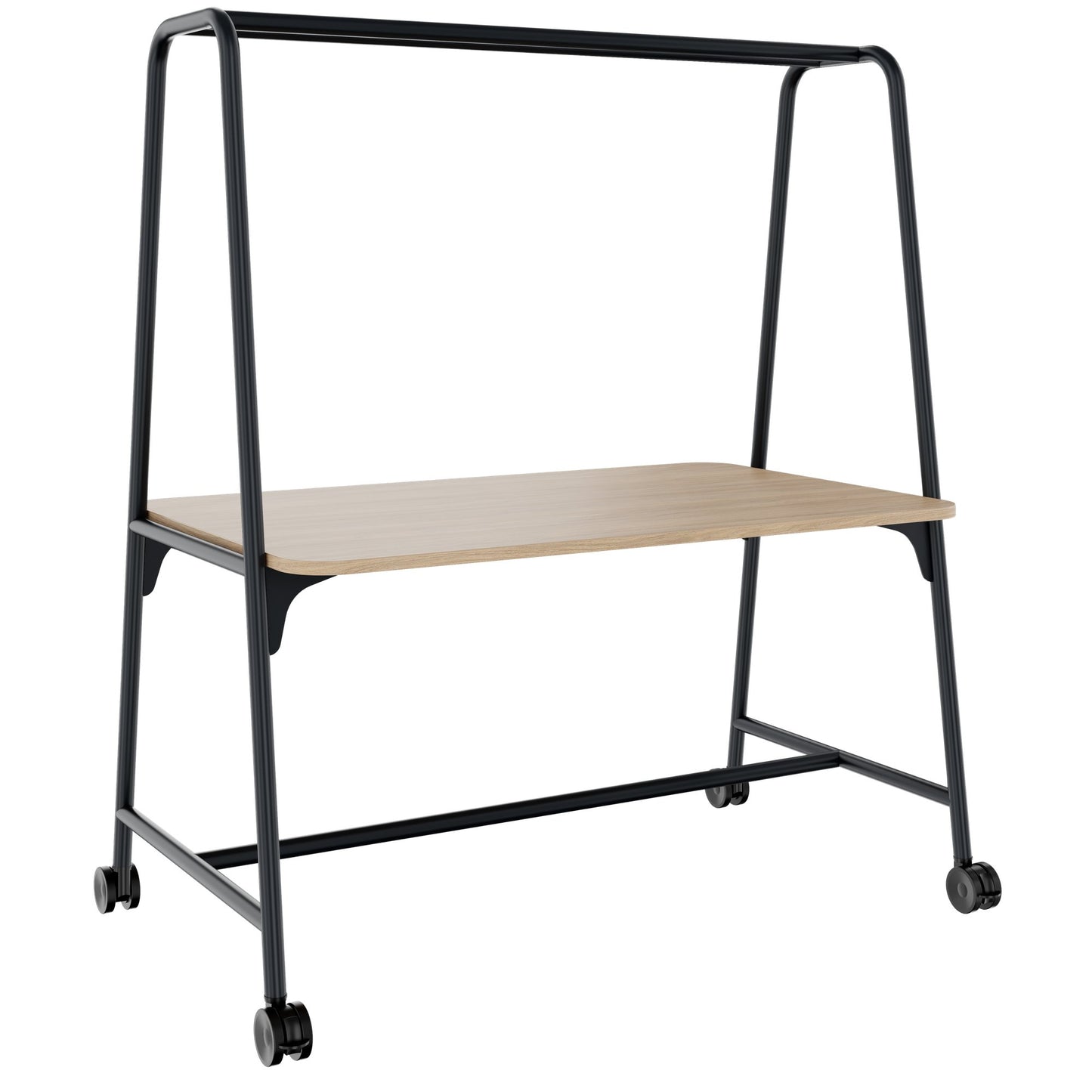 ROUND Multipurpose Tisch | 1600 - 1800 x 740 - 1050 mm, Bernsteineiche