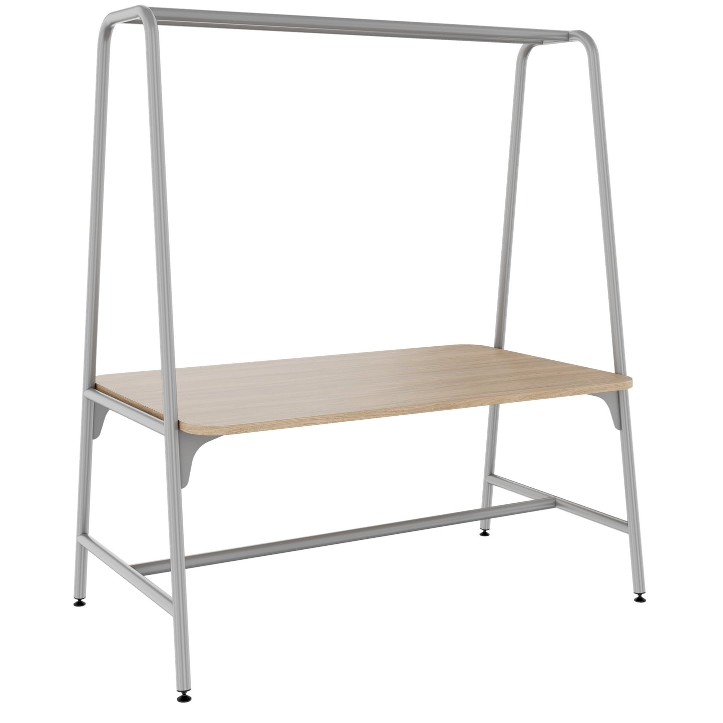 ROUND Multipurpose Tisch | 1600 - 1800 x 740 - 1050 mm, Bernsteineiche