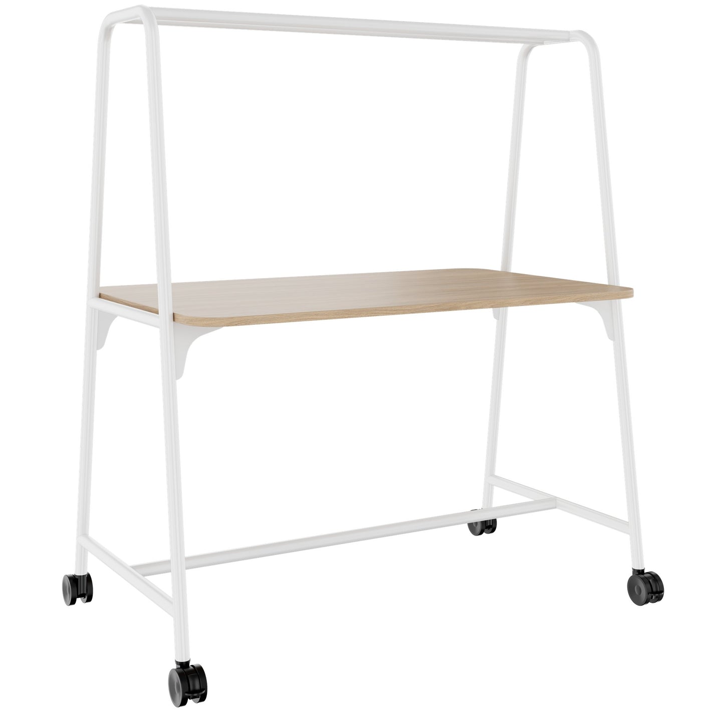 ROUND Multipurpose Tisch | 1600 - 1800 x 740 - 1050 mm, Bernsteineiche