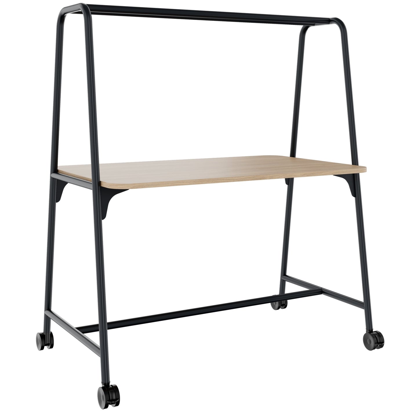 ROUND Multipurpose Tisch | 1600 - 1800 x 740 - 1050 mm, Bernsteineiche
