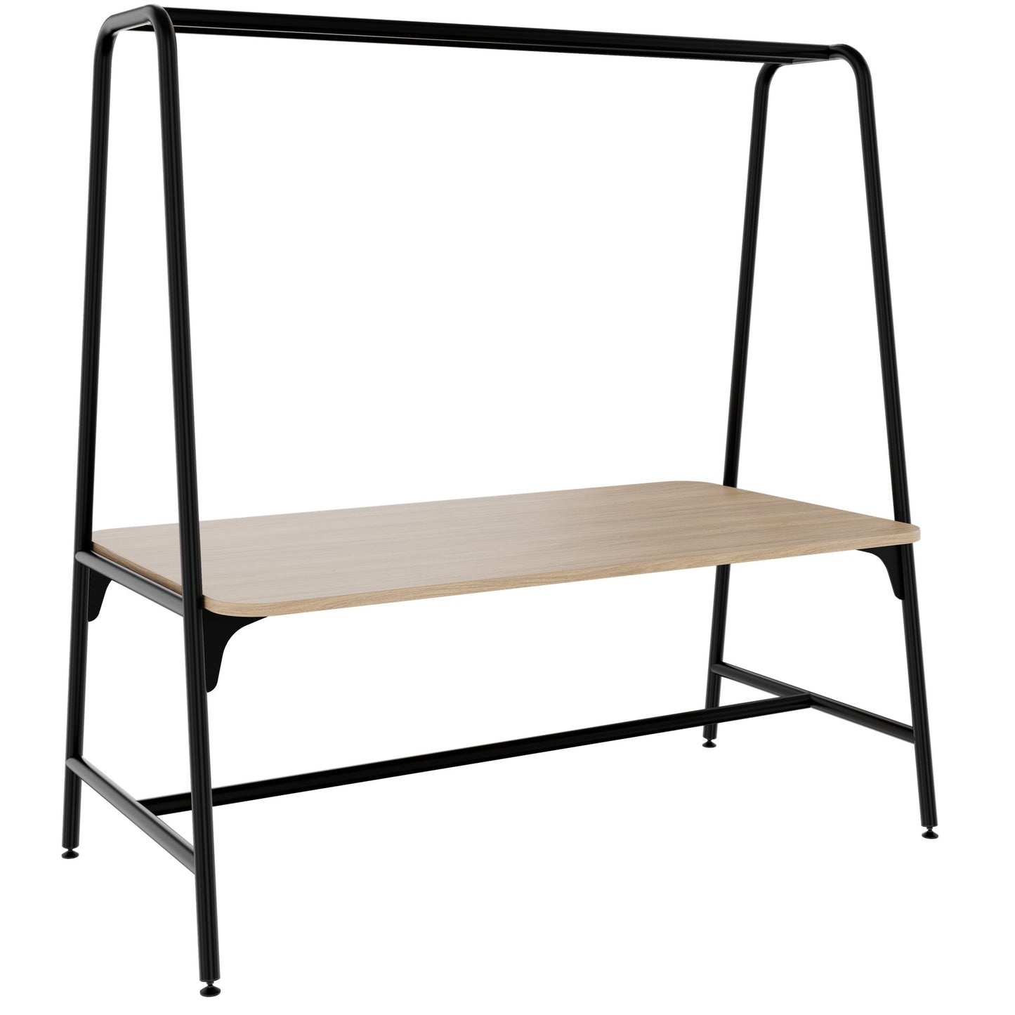 ROUND Multipurpose Tisch | 1600 - 1800 x 740 - 1050 mm, Bernsteineiche