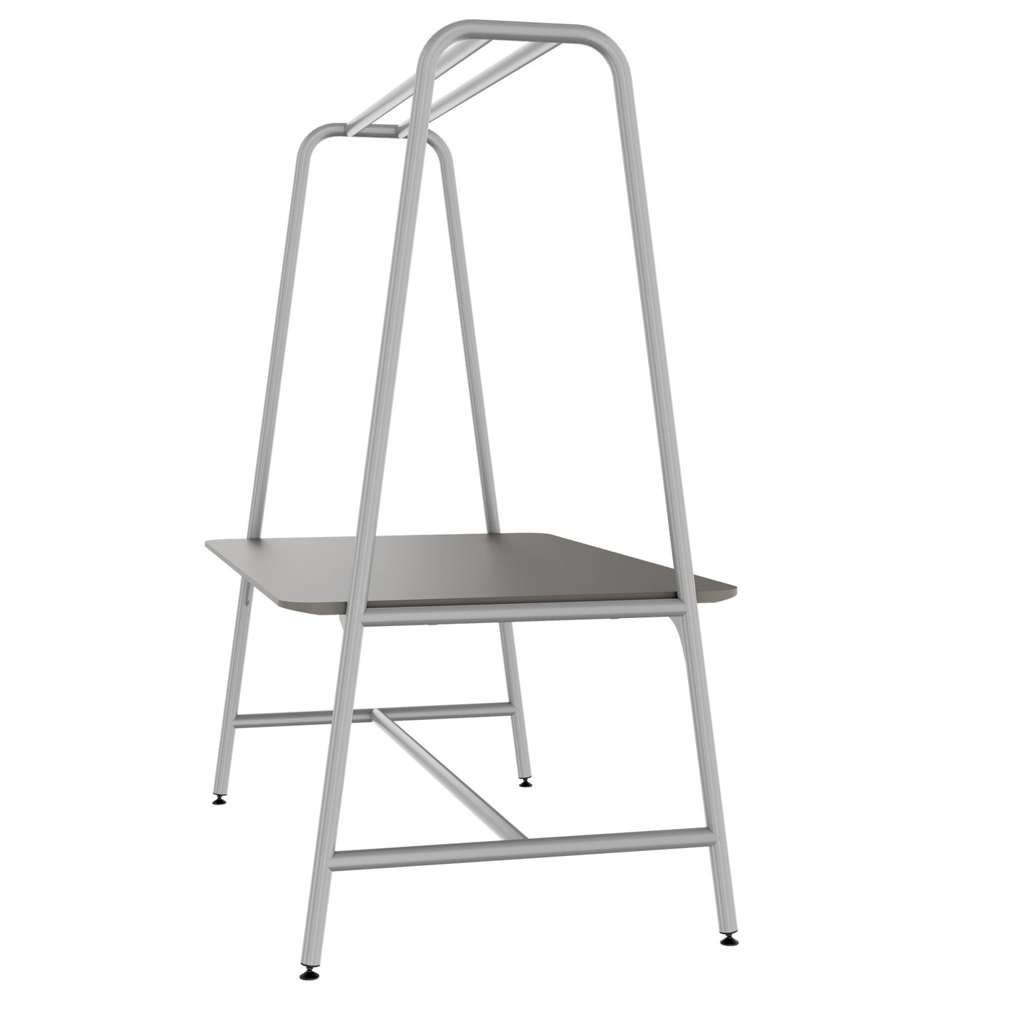ROUND Multipurpose Tisch | 1600 - 1800 x 740 - 1050 mm, Fenix Grau